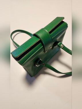 Vintage Green Leather Purse